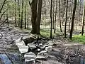 Kremenholler Bach an der Mündung in den Lobach