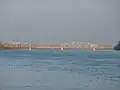 Die Kremser Eisenbahnbrücke von Westen