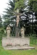 Die Kreuzigungsgruppe auf dem alten Friedhof