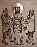 X. Station: Jesus wird seiner Kleider beraubt.