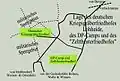 Lage von DP-Camp, Zelttheater- und Kapofriedhof (im Kasernen-Bereich nur nach Absprache zugänglich) und Kriegsgräber-Friedhof