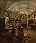Gemälde Im Zerwirkgewölbe von Carl Kricheldorf (ohne Jahresangabe)