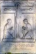 Relief an der Kirchenaußenwand