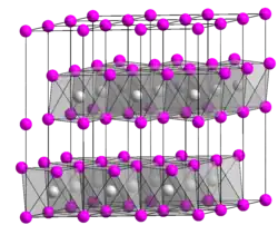 Kristallstruktur von Calciumhydroxid