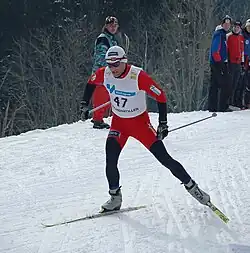 Kristen Skjeldal am Holmenkollen in Oslo 2006