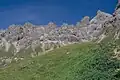 Krottenspitze und Krottenspitzengrat vom Weg unterhalb des Mädelejoch