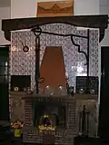 Feuerstelle in einem Hof in Vehs