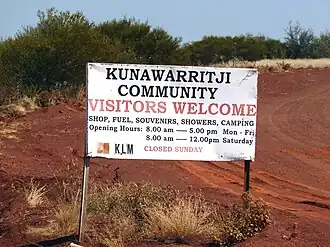 Outstation Kunawarritji in der Gibsonwüste in Western Australia