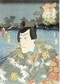 Ichikawa Danjūrō VIII. als Matsuwakamaru, 1852, von Kunisada