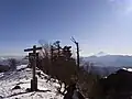 Blick vom Gipfel des Kumotori auf der Grenze zwischen Saitama, Yamanashi und Tokio