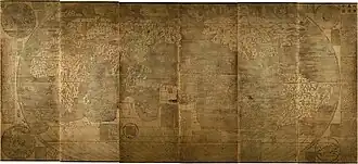 Weltkarte von Matteo Ricci