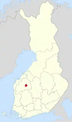 Lage von Kuortane in Finnland