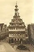 Schienen auf dem Marktplatz