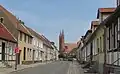 Holzhausener Straße mit Blick zur Marienkirche