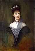 Kaiserin Elisabeth von Österreich, Königin von Ungarn. Öl auf Leinwand (1899), Ungarisches Nationalmuseum in Budapest.