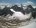 Blick auf den hinteren Kaunergrat vom Gipfel