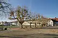 Pausenhof und Sportplatz