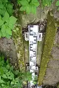 Wasserstandsmesser an der Nette