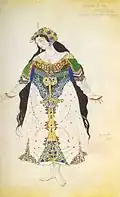 Léon Bakst: Entwurf für die Zarewna