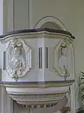 Piesbach, Pfarrkirche, Neobarocke Kanzel