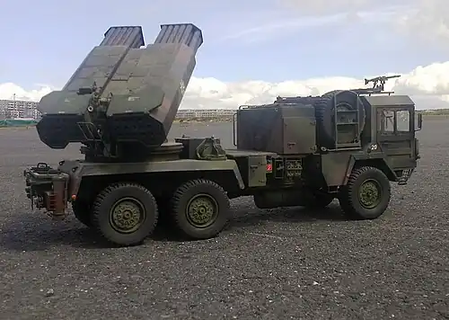Mehrfachraketenwerfer 110 SF, auf MAN 7&nbsp;t mil&nbsp;gl (LARS 2)