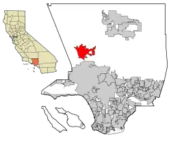 Lage Santa Claritas in Kalifornien