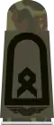 Aufschiebeschlaufe Oberfähnrich (Feld­anzug Luftwaffen­uniformträger) (Grundform wie Hauptfeldwebel)