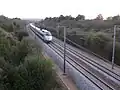Die Schnellfahrstrecke LGV Atlantique bei Châtillon-en-Dunois