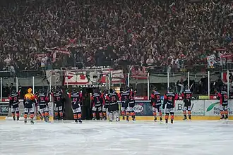 Spiel des Lausanne HC gegen den EHC Visp am 1. April 2010