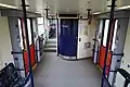 Niederfluriger Bereich im Steuerwagen mit Toilette