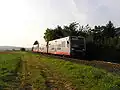 Drei LVT/S als Leihgabe auf der Königsteiner Bahn bei Liederbach