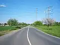 Nibelungenstraße zwischen Rosengarten und Bürstadt