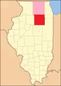 Das LaSalle County von seiner Gründung im Jahr 1831 bis 1836