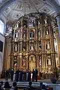 Der Hochaltar während einer Alte-Musik-Aufführung mit der „Capilla Virreinal de la Nueva España“ unter Aurelio Tello