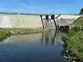 Die Chantache, ein Nebenfluss der Vilaine, wird zum Etang de la Chantache aufgestaut