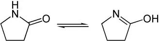 Lactam-Lactim-Tautomerie beim γ-Butyrolactam