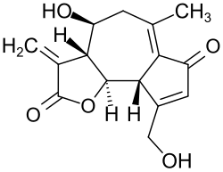Strukturformel von Lactucin