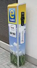 Detailansicht einer Ladesäule
