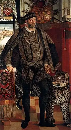 Bildnis des Grafen Ladislaus von Haag mit dem Panther (1557)
