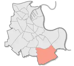 Lage von Rosellen im Stadtgebiet von Neuss