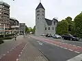 Lage der alten St.-Nicolai-Kirche im Stadtgarten. Rekonstruktion nach Heinrich Scholle.