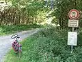 Beginn des Radweges in Lahnhof