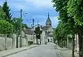 Blick auf die Kirche Saint-Didier