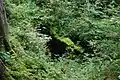 Ruine der spätmittelalterlichen Mühle Sous le Crât