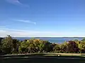 Der Mendota-See von der höchsten Stelle des Observatory Drive aus gesehen