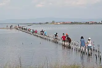 Wanderung durch den Pomorie-See