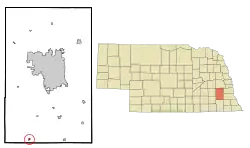 Lage im Madison County und in Nebraska