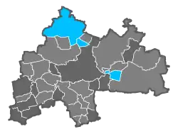 Stimmenmehrheit nach Gemeinden im 2. Wahlgang
