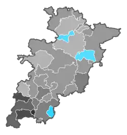 (Relative) Stimmenmehrheit nach Gemeinden im 1. Wahlgang