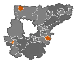 Stimmenmehrheit nach Gemeinden im 2. Wahlgang